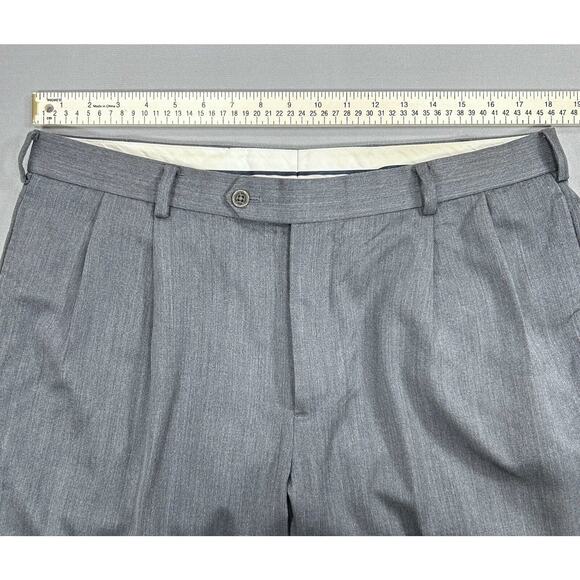 Brooks Brothers Pants Men's Gray 37x30 Preppy Casual Cuffed Chino 1818 Madison - Picture 4 of 14